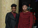 Prakash and Balaji during the ICAT fashion show