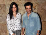 Maheep and Sanjay during the screening of Bollywood film Bajrangi Bhaijaan