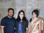 Aamir Khan with sister Nikhat Khan and daughter Ira Khan