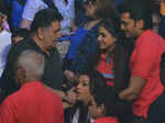 Rishi Kapoor, Riteish Deshmukh and Genelia D'Souza during the inaugural match