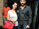 Sonal and Navi during the special screening