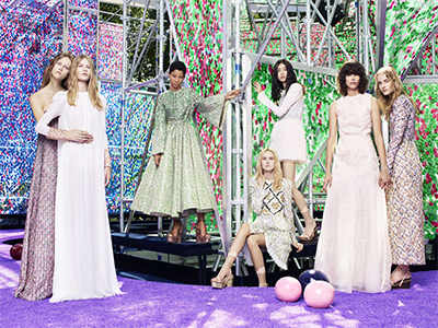 Raf Simons makes his Dior couture garden grow