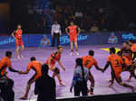 Players in action during a Pro Kabaddi League