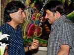 Raju Srivastav and Manoj Tiwari duirng Ravi Kishan's birthday