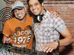 DJ Parth (L) and DJ Abdul during a Bollywood and EDM night