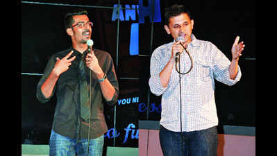 Gurgaon laughs to the jokes of Azeem Banatwalla and Amit Sharma at Manhattan – The Craft Brewery