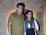 Baba Azmi and Tanvi Azmi during the screening of Bollywood film Masaan