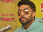 Abhishek, Asin visit Mumbai's Radio Mirchi Studio