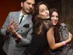 Nitin Mirani with Scarlett Mellish Wilson and Nora Fatehi