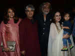 Muzaffar Ali and wife Meera Ali pose with guests