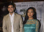 Kymsleen Kholie and filmmaker Biswajeet Bora during the screening