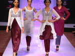 Models walk the ramp for designer Priyal