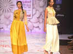 Models walk the ramp for designer