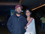 Nikhil Advani and Usha Jadhav during the premiere