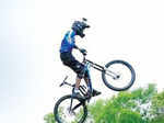Gautam Taode performs a stunt