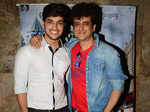 Palash Sen with a guest during the screening