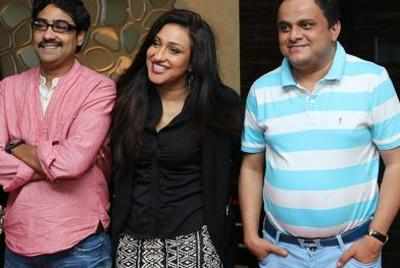 Rituparna, Bratya, Kaushik at Jonmodin trailer launch
