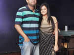 Sourav and Misha Chatterjee pose together