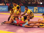 Players during the Pro Kabaddi League