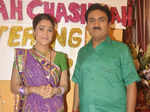 Disha Vakani and Dilip Joshi during the success