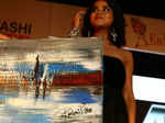 Rashmi Pitre with her painting