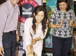 Juhi Chawla cuts the cake during the launch