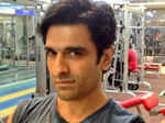 Actor Eijaz Khan clicks a gym
