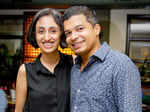 Shruti Thiagarajan and Nikhil John during the outlet launch