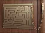 Like to play maze game, try this on your main door.