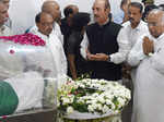 Congress leaders Mallikarjun Kharge and Ghulam Nabi Azad