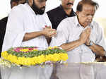 Former ISRO Chairman Madhavan Nair pays his last respects