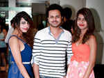 Deeth, Manoj and Sanjana during a party