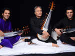 Sarod maestro Amjad Ali Khan with sons Ayaan Ali Khan and Amaan Ali Khan