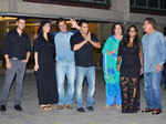 Arpita Khan Sharma poses with her family during the pre-birthday celebrations