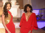 Models walk the ramp for Monisha Jaising's show