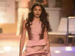 A model walks the ramp for Monisha Jaising's show