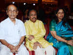 Kavita Krishnamurthy and L Subramaniam during the music launch