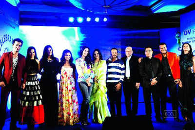 Mallika Sherawat attends GV Films Limited (GVFL)'s silver anniversary bash in Mumbai