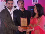Vishal Singh and Amruta Fadnavis during the Hallway Excellence Awards 2015
