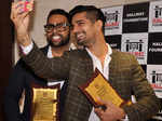 Vishal Singh takes a selfie with VJ Andy during the Hallway Excellence Awards 2015