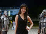 Richa Panai poses as arrives for the audio launch