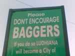 The fear of beggars can make you misspell the word.