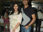 Hema and Karthik Srinivasan during the launch party