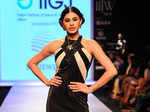 A model showcases a creation by IIGJ Jaipur