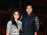 Actor Jayam Ravi arrives with wife Aarthi for the Micromax South Indian International