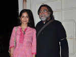 Mitali Dutt Kakkar and Prahlad Kakkar during the screening