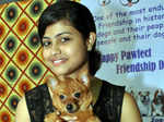 Sharmishtha with pet Bunny