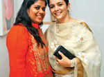 Lalita Goral and Simran pose together during the inauguration