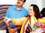 Navneet and Vandana Sehgal clicked during the inauguration