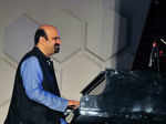 Anil Srinivasan performs during a cultural night